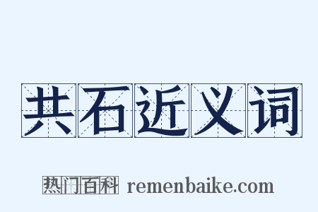 共石近义词是什么意思的图片